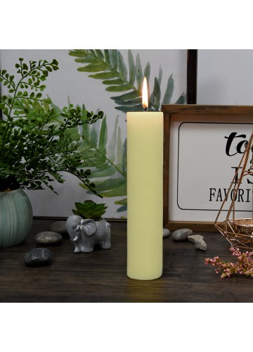 2 x 9 Inch Ivory Pillar Candle