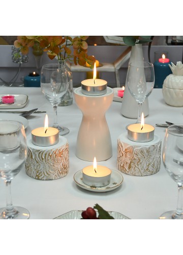 Mega Oversized Ivory Tealights (12pc/Box)