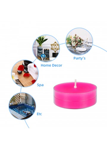 Mega Oversized Hot Pink Tealights (12pc/Box)