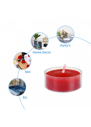 Cinnamon Cide Scented Red TeaLight Candles (288pcs/Case)