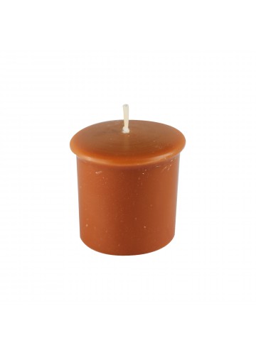 Rain Lissed Oak Leaf  Brown Votive Candles (8pc/Box)