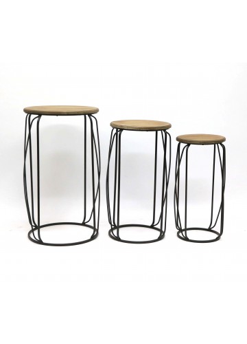 Tall Metal Frame Decor Stand