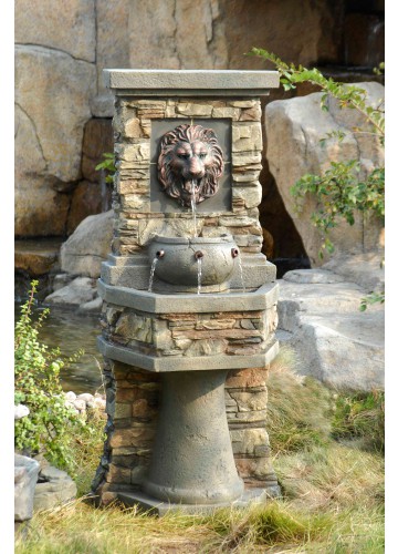 Lion Head Outdoor/Indoor Water Fountain