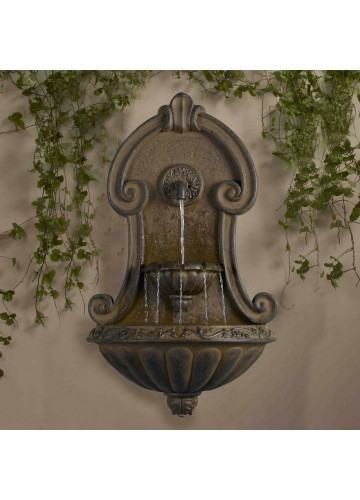 Muro Elegante Copper Finish Wall Fountain