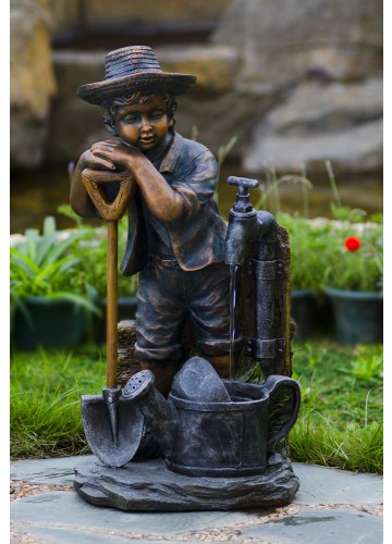 Boy with Bib Tap Water Fountain