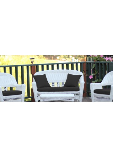 4pc Black Cushions Set