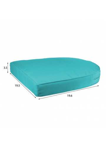 Turquoise Single Chair Cushion