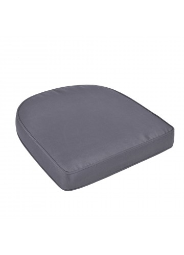 Dark Grey Single Chair Olefin Cushion