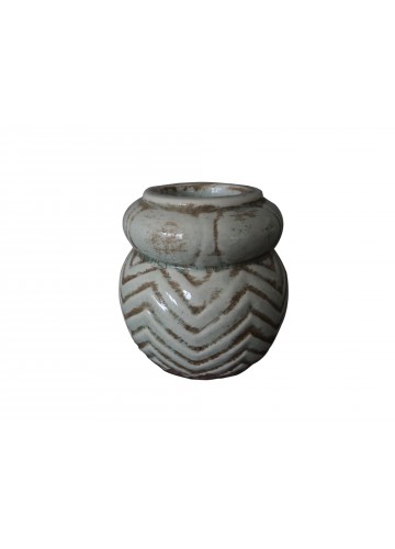 Themis 4 Inch Terracota Candle Holder