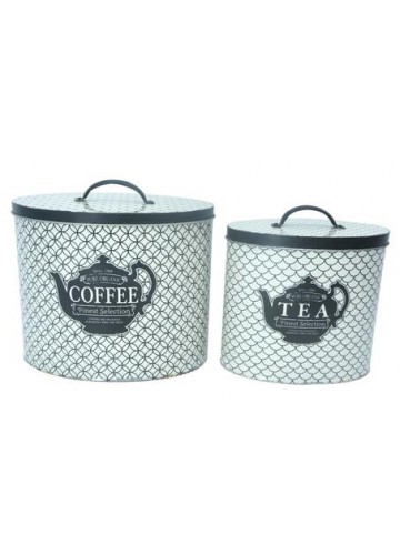 Condiment-themed Round Storage Tin (Set of 2)