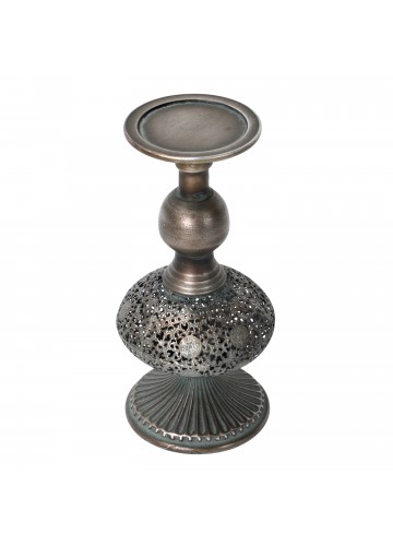10.25 Inch Metal Candle Holder