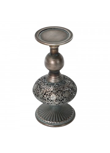 10.25 Inch Metal Candle Holder