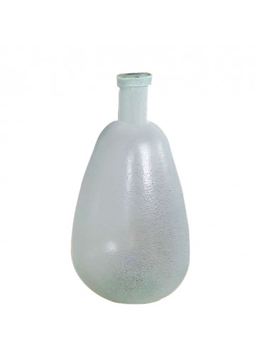 17.75 Inch Suava Frosted Glass Vase
