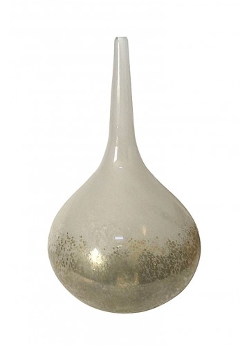 Pertusa 15.5 Inch Frosted Glass Vase