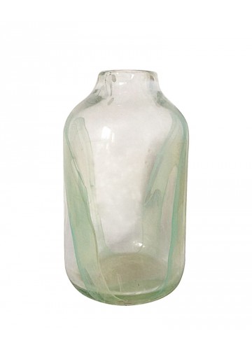 Saga 10.25 Inch Clear Glass Decorative Vase