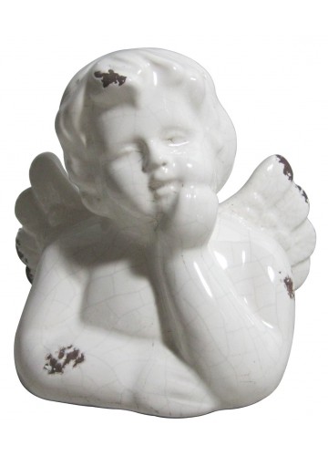 White Ceramic Cherub