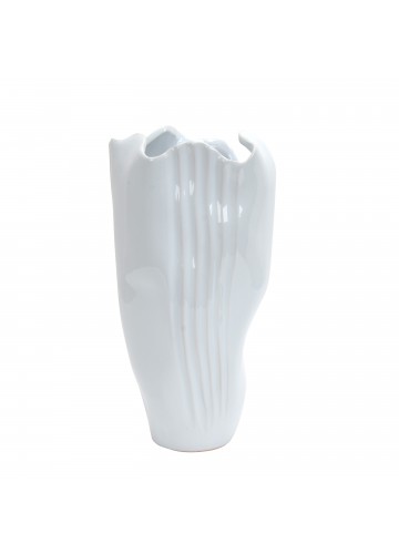 Merv White Decorative Ceramic Vase