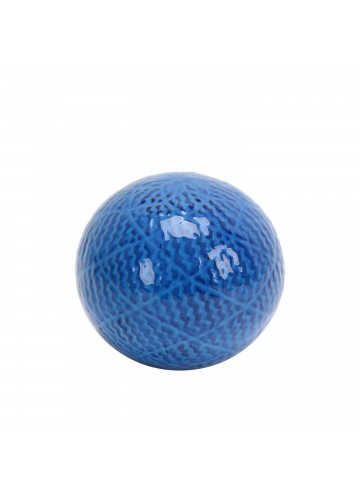 4.7 Inch Decorative Ceramic Spheres Blue