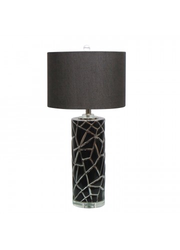 27.75 Inch H Ceramic Table Lamp with Crystal Base