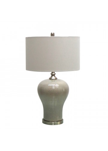 28.5 Inch H Ceramic Table Lamp with Metal Base