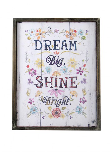 Dream Big Shine Bright Plaque