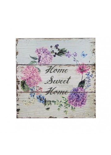 How Sweet Home Flowers Plaque