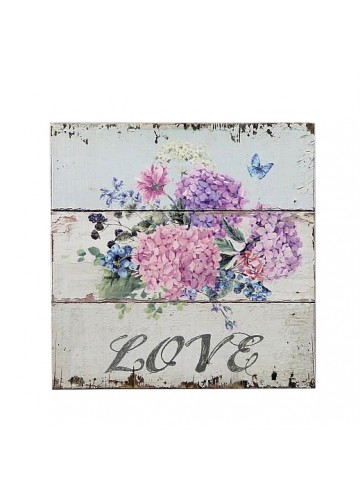 Love Flowers Plaque