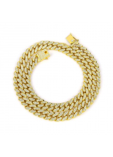 Gold and diamond chains W13MMxL24in