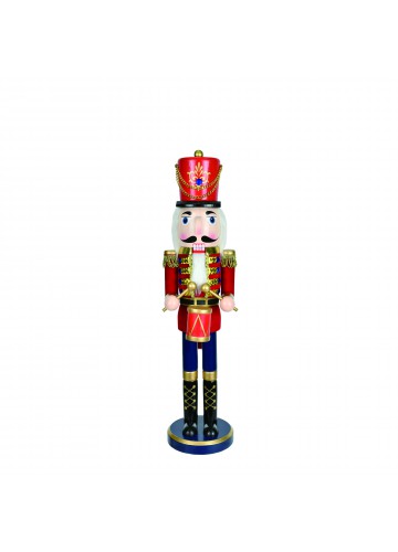 18 Inch Red  Nutcracker Drummer Soldier