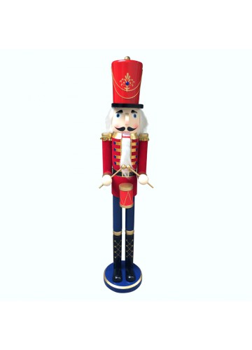 60 Inch Deluxe Nutcracker Drummer Soldier