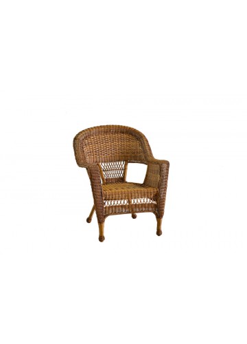 Honey Wicker Chair - Set of 4