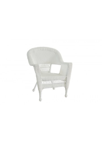 White Wicker Chair - Set of 4