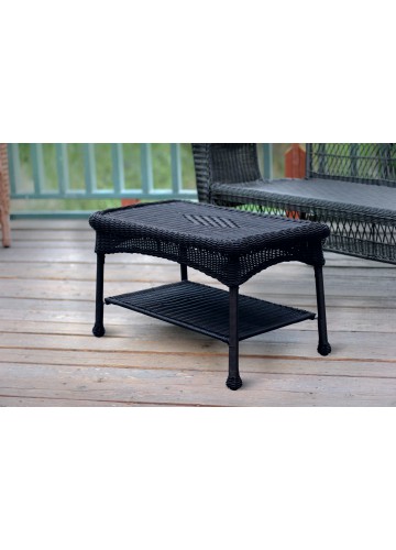 Black Wicker Patio Furniture Coffee Table