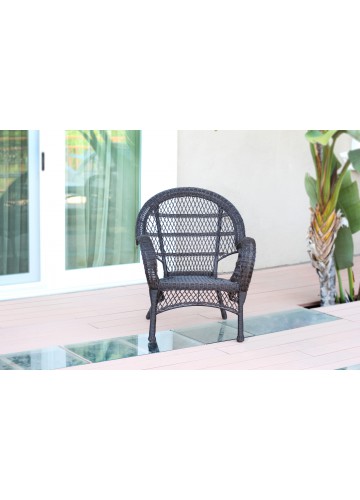 Santa Maria Espresso Wicker Chair - Set of 4