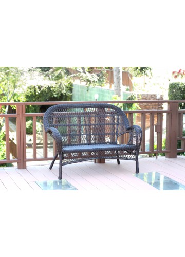 Santa Maria Espresso Wicker Patio Love Seat