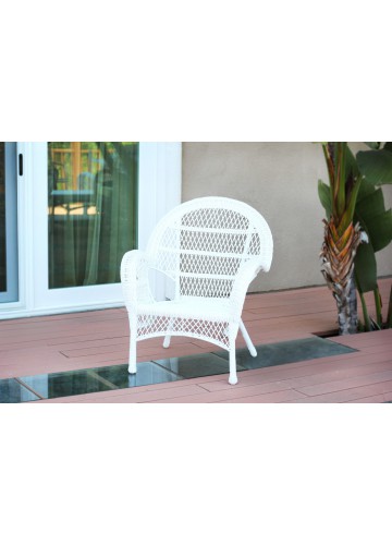 Santa Maria White Wicker Chair - Set of 4