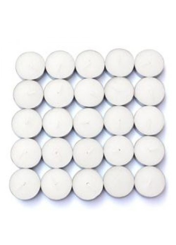 White Citronella Tealight Candles (1,200pcs/Case) Bulk