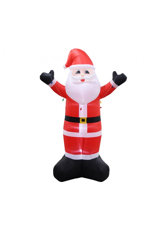 10FT Santa with String Light Inflatable