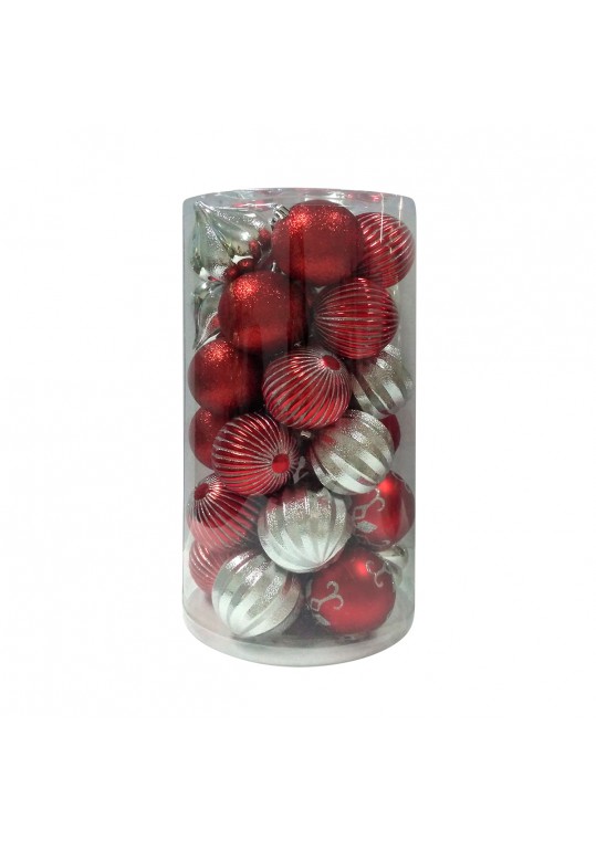 Combo 30Pk Dec Design-2 Red/Silver