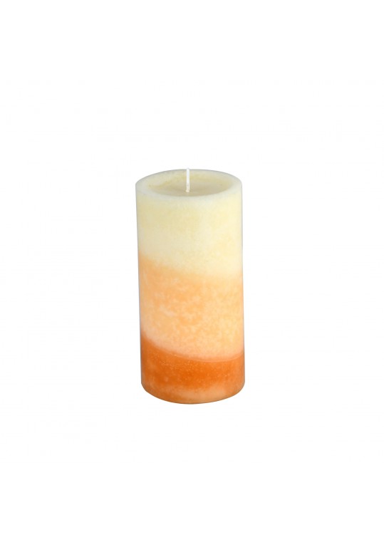 3 x 6 Inch Lyr Ginger Peach Scented Pillar Candle