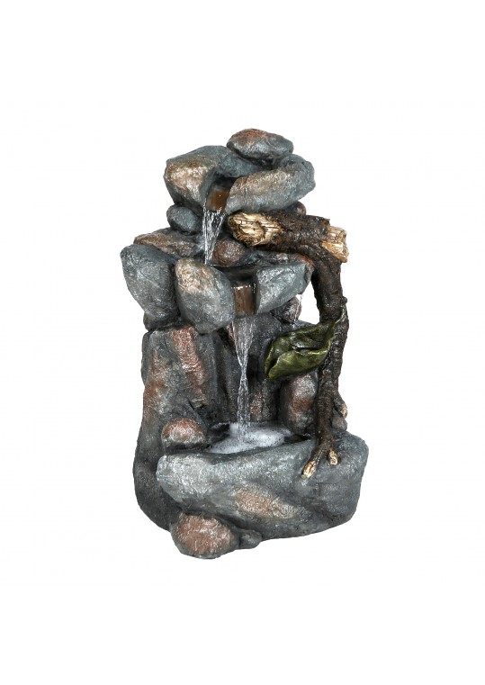 26 Inch Rock Fountain with Led Light