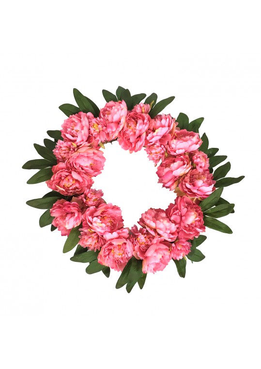 16 Inch Peony Wreath