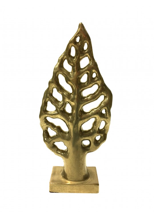 CERAMIC LEAVE DECOR GOLD COLOR