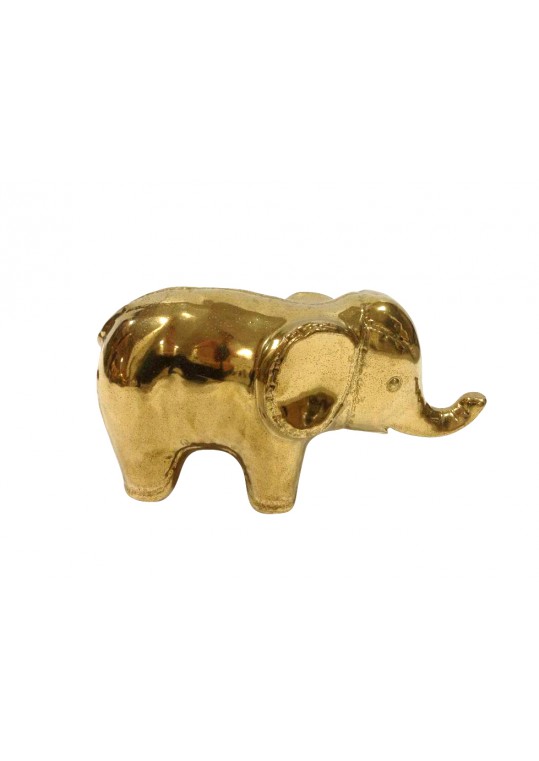 CERAMIC ELEPHANT GOLD COLOR