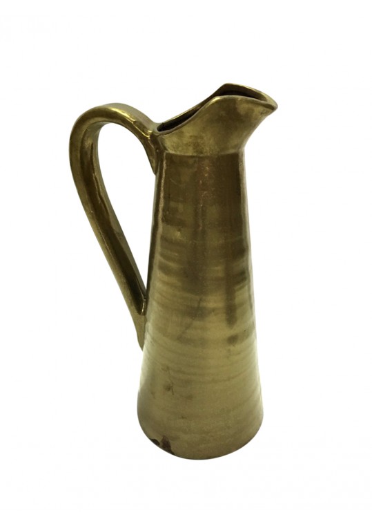 CERAMIC PITCHER GOLD COLOR