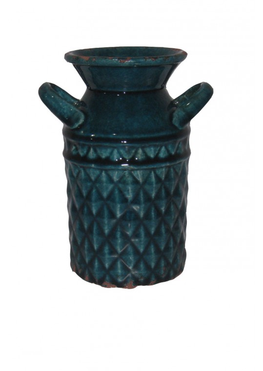 CERAMIC VASE WITH TWO HANDLES
