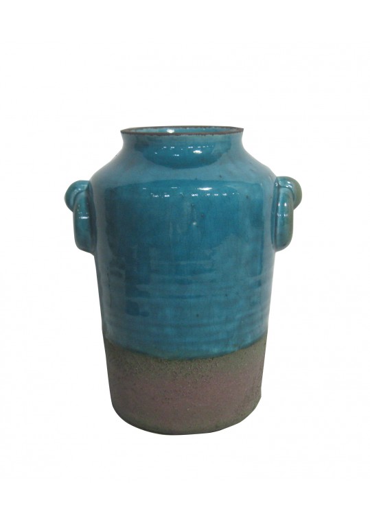 CERAMIC VASE DBL HANDLE