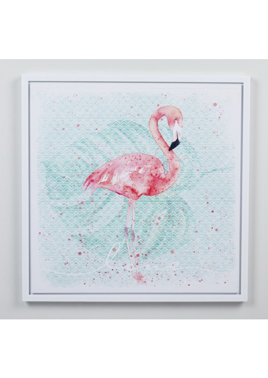 19.68 Inch H pink/green 3D canvas wall art