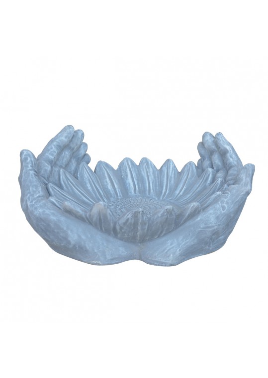 10 Inches Palm Birdbath