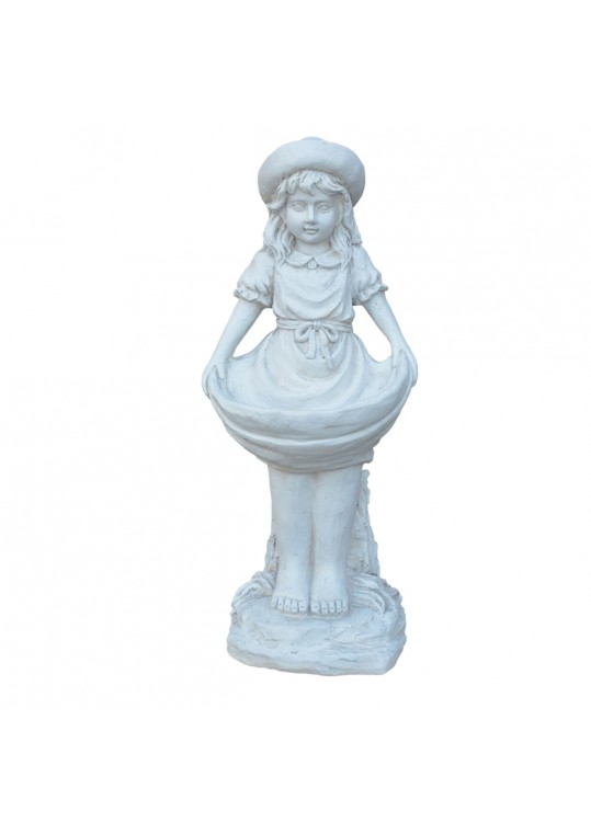 27 Inches Angel Birdbath